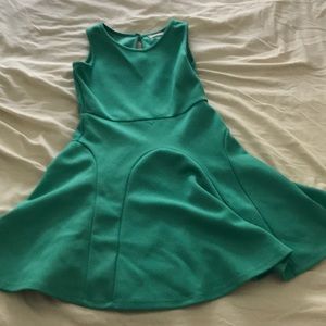 Teal Soprano pleated dress (girls size 10/12)